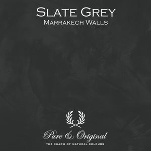 Marrakech Lime Plaster - Slate Grey Pure & Original - sold by Cara Conkle Decorative Finishes