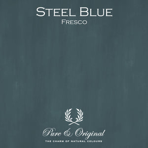 Steel Blue-Fresco Lime Paint by Pure & Original, sold by Cara Conkle Decorative Finishes