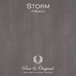 Color swatch of Pure & Original Paint color STORM of the Brown/Red Collection- Fresco Lime Based Paint.  Sold By Cara Conkle Decorative Finishes.  