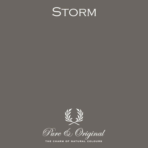 Color swatch of Pure & Original Paint color STORM of the Brown/Red Collection- Classico Mineral Based Paint.  Sold By Cara Conkle Decorative Finishes.  